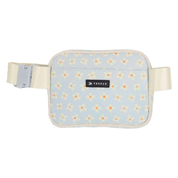 Blue Floral Luna Fanny Pack Thread